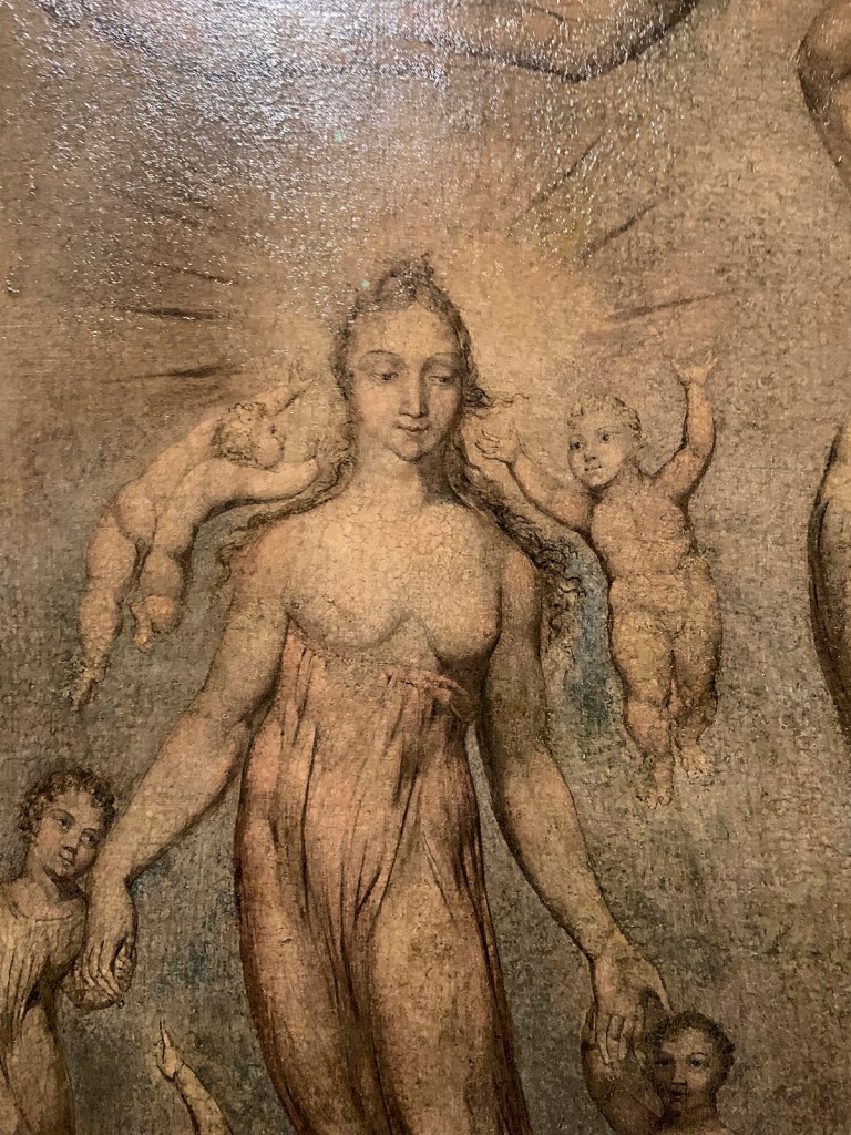 William Blake (British, 1757-1827) 'An Allegory of the Spiritual Condition of Man' ? 1811 (installation view detail)