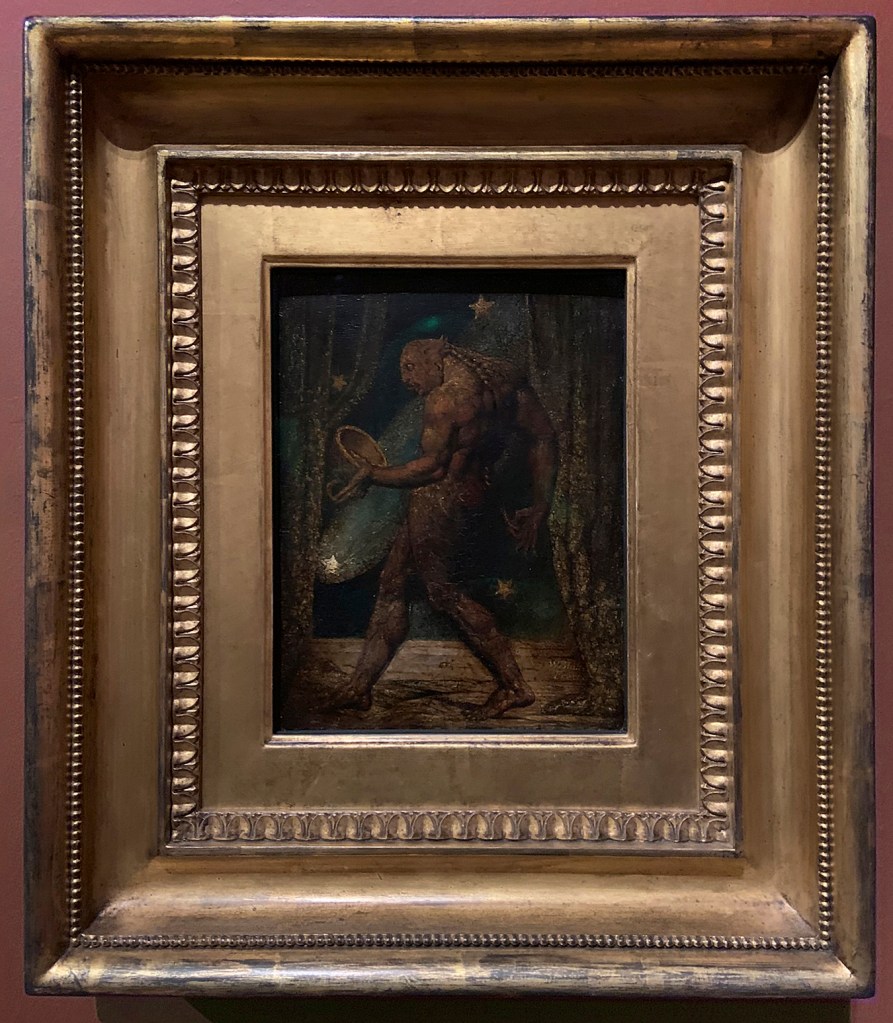 William Blake (British, 1757-1827) 'The Ghost of a Flea' c. 1819 (installation view)