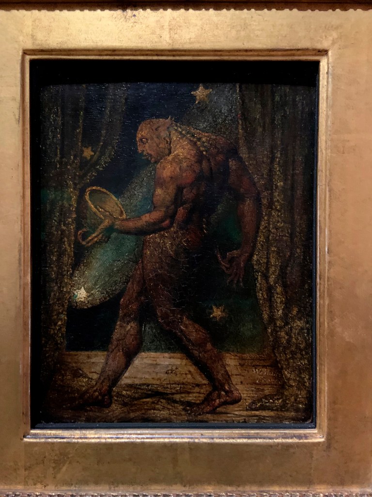 William Blake (British, 1757-1827) 'The Ghost of a Flea' c. 1819 (installation view)