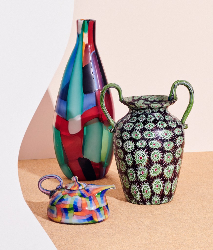 Installation view of 'Liquid Light: 500 Years of Venetian Glass' on display at NGV International