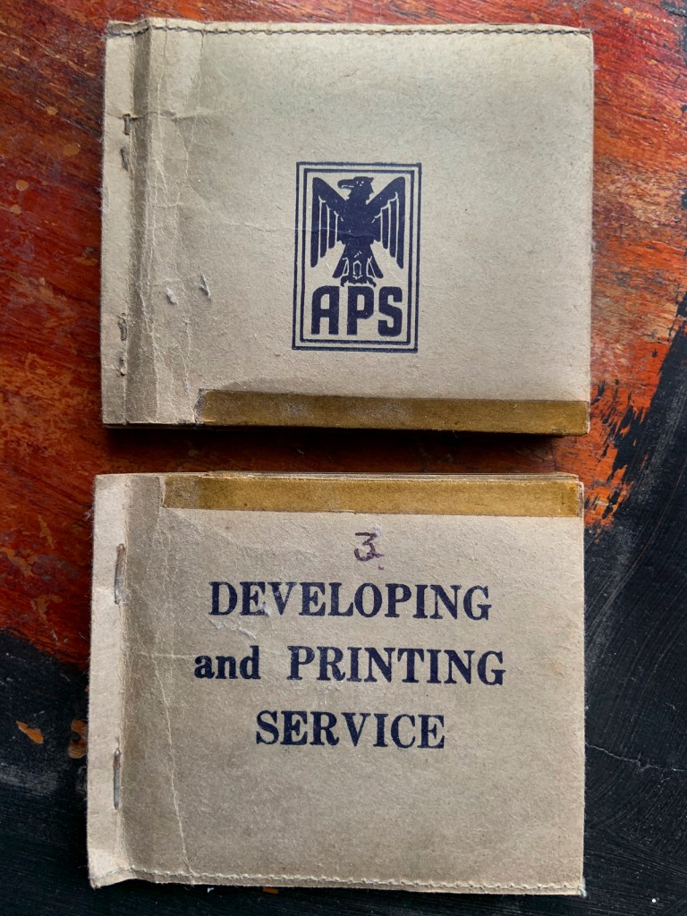 APS (Australian Photographic Services?) Developing and Printing Service 'Film packets and negatives' 1946-1947