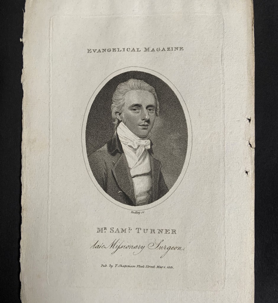William Ridley (British, 1764-1838) 'Mr. Saml. Turner, late Missionary Surgeon' Mar 1, 1801