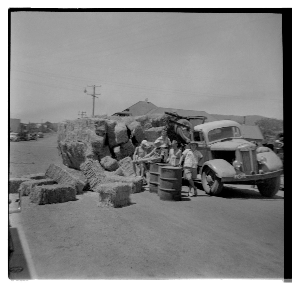 Unknown photographer (Australian) 'Untitled (Road accident, hay truck, Albion Park, New South Wales)' 1946-1947