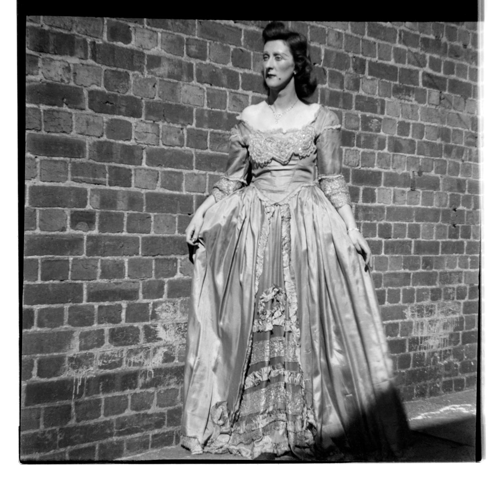 Unknown photographer (Australian) 'Untitled (Women in gown)' 1946-1947