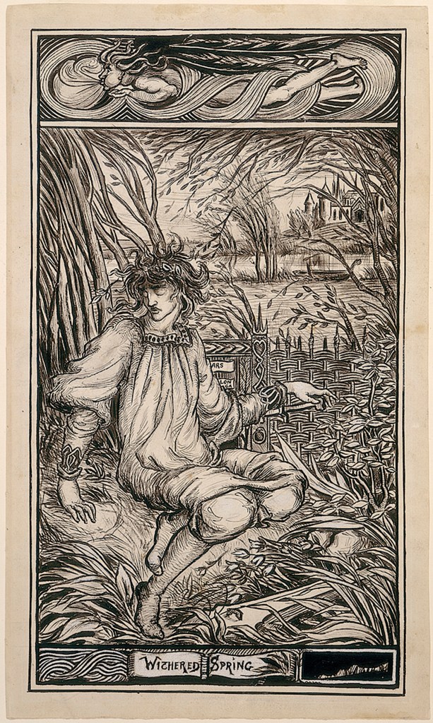 Aubrey Beardsley (British, 1872-98) 'Withered Spring' 1891 from the exhibition 'Aubrey Beardsley' at Tate Britain, London, March - May, 2020 Aubrey Beardsley (British, 1872-98) 'Withered Spring' 1891 from the exhibition 'Aubrey Beardsley' at Tate Britain, London, March - May, 2020