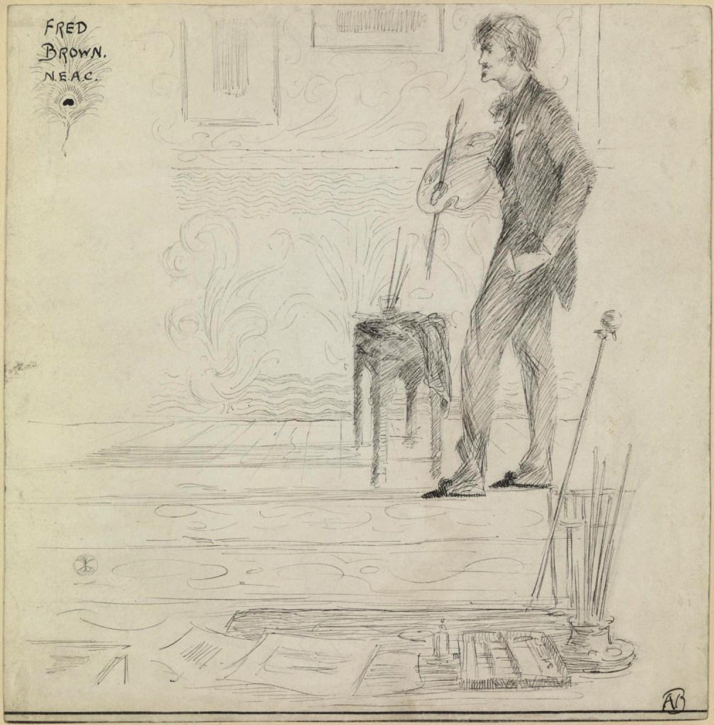Aubrey Beardsley (British, 1872-1898) 'Professor Fred Brown' 1892 Aubrey Beardsley (British, 1872-1898) 'Professor Fred Brown' 1892