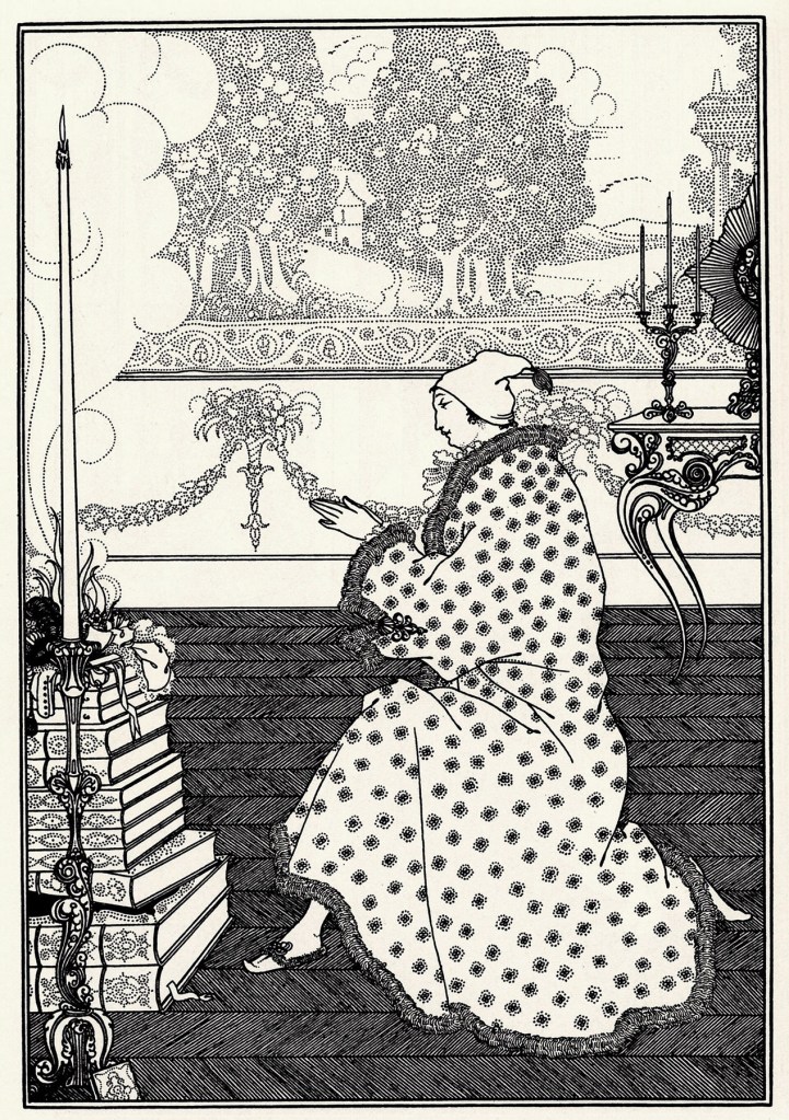 Aubrey Beardsley (British, 1872-1898 'The Baron’s Prayer' 1896 Aubrey Beardsley (British, 1872-1898 'The Baron’s Prayer' 1896