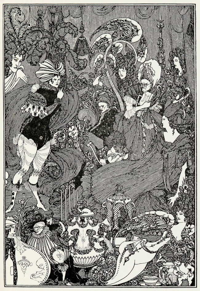 Aubrey Beardsley (British, 1872-1898) 'The Cave of Spleen' 1896