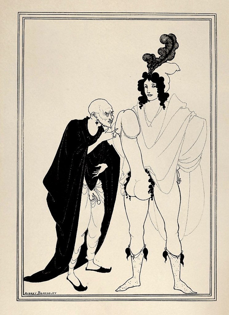 Aubrey Beardsley (British, 1872-1898) 'The Examination of the Herald' 1896 Aubrey Beardsley (British, 1872-1898) 'The Examination of the Herald' 1896