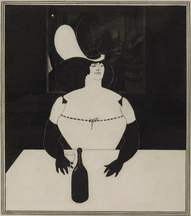 Aubrey Beardsley (British, 1872-1898) 'The Fat Woman' 1894