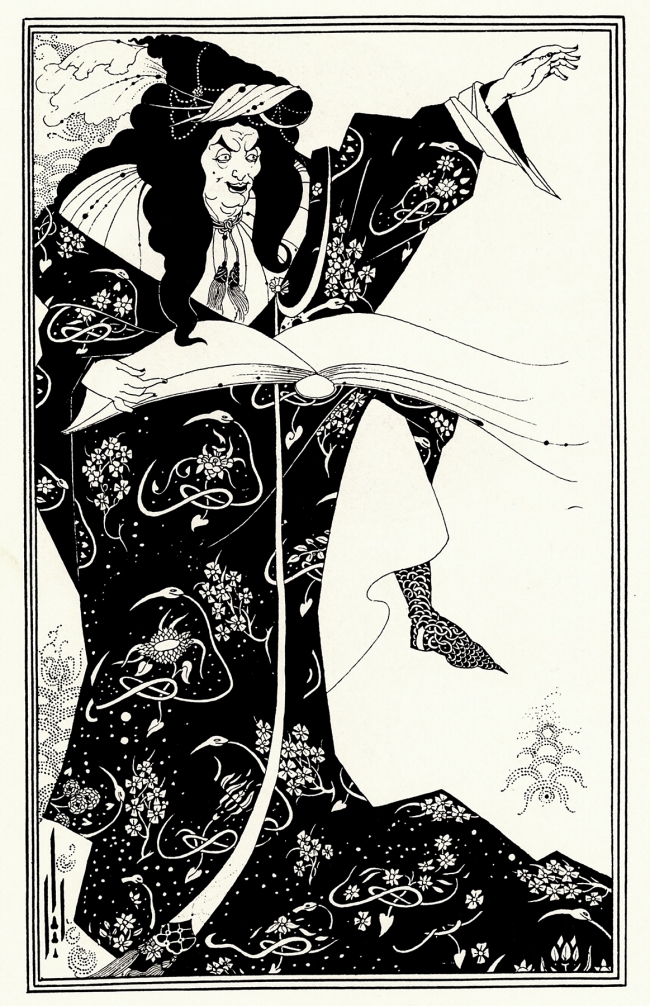Aubrey Beardsley (British, 1872-1898) Design for a Frontispiece to 'Virgilius the Sorcerer' c. 1893