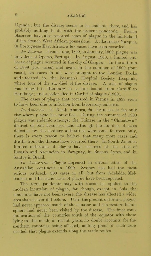 James Cantlie. 'How To Recognise, Prevent and Treat Plague' 1900 p. 8