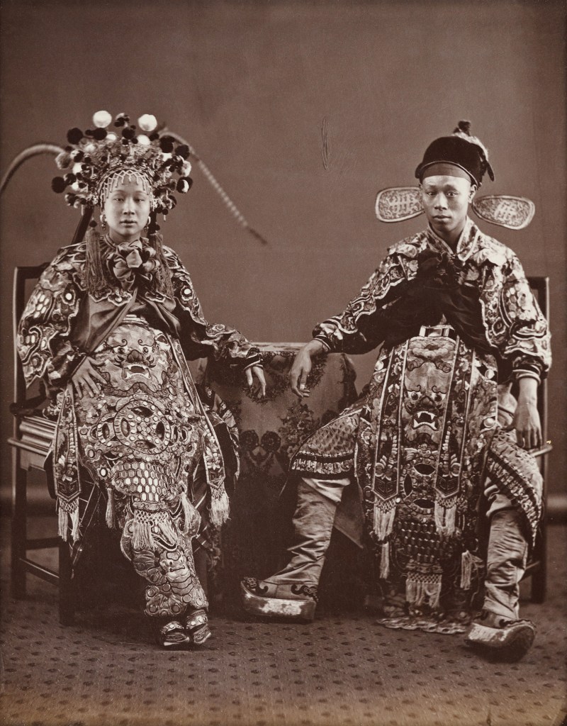 Lai Fong (Chinese, c. 1839-1890) '[Actors]' 1870s from the exhibition 'Lai Fong (ca. 1839-1890): Photographer of China' at the Herbert F. Johnson Museum of Art, Ithaca, NY, Feb - June, 2020