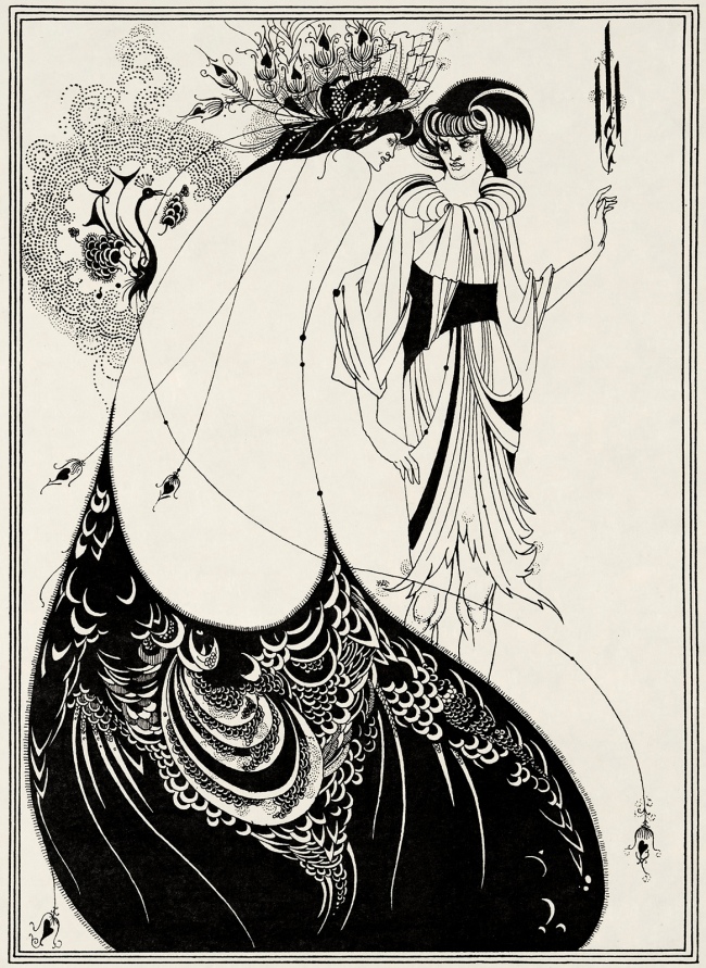 Aubrey Beardsley (British, 1872-1898) 'The Peacock Skirt' 1893