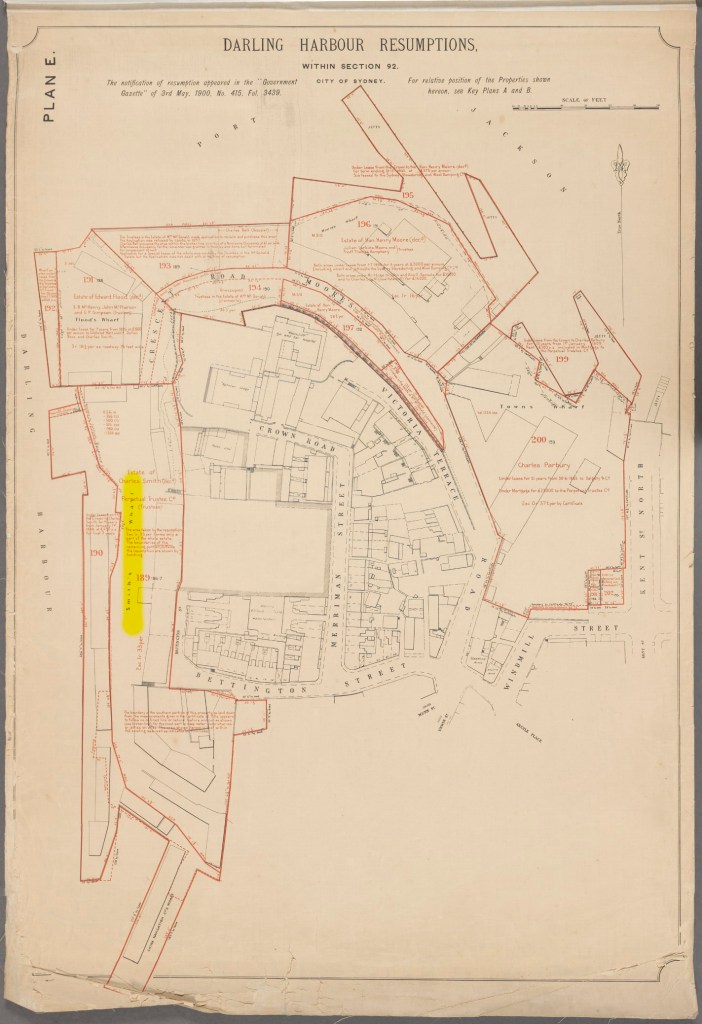 Plan E of the Darling Harbour Resumptions