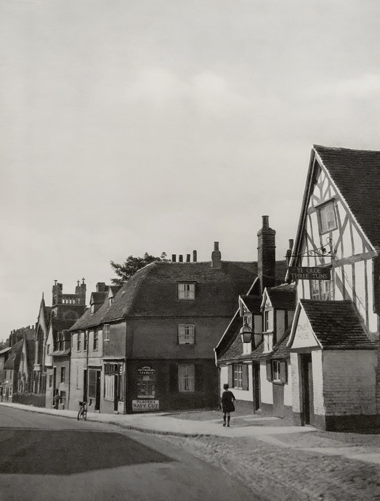 E. O. Hoppé (British born Germany, 1878-1972) 'Old Inn & Hostelry, Cambridge' 1926