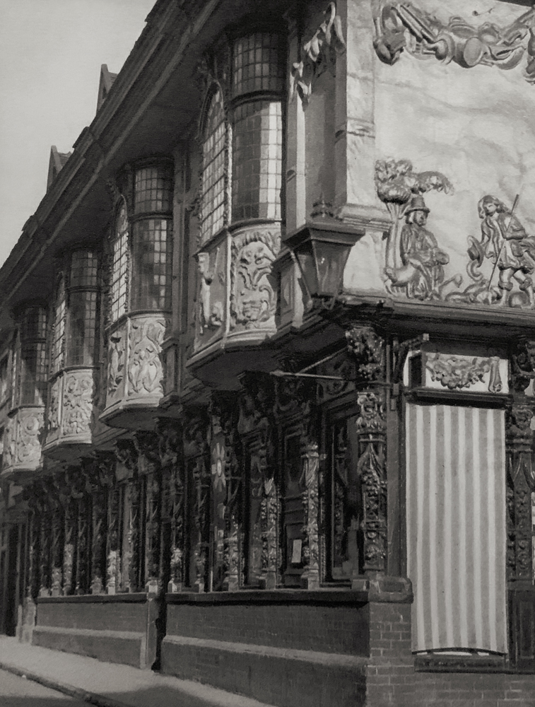 E. O. Hoppé (British born Germany, 1878-1972) 'Fine Specimens of Ancient Domestic Architecture, Plastered Houses at Ipswich, Suffolk' 1926
