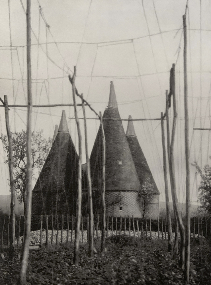 E. O. Hoppé (British born Germany, 1878-1972) 'Hop Poles & Oast Houses, Kent' 1926