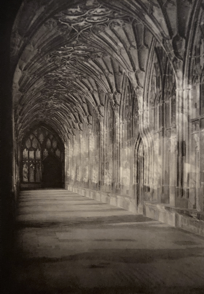 E. O. Hoppé (British born Germany, 1878-1972) 'The Cloisters, Gloucester Cathedral, Gloucestershire' 1926