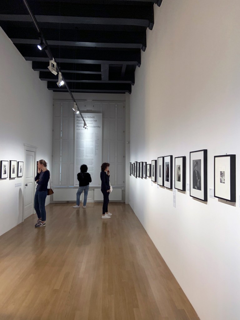 Installation view of the exhibition 'Berenice Abbott: Portraits of Modernity' at Huis Marseille, Amsterdam Installation view of the exhibition 'Berenice Abbott: Portraits of Modernity' at Huis Marseille, Amsterdam
