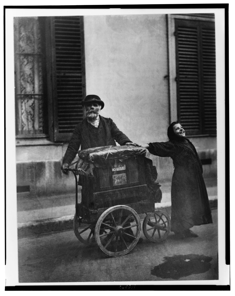 Eugène Atget (French, 1857-1927) 'Street diversions (or B organ)' 1898-1899 Eugène Atget (French, 1857-1927) 'Street diversions (or B organ)' 1898-1899