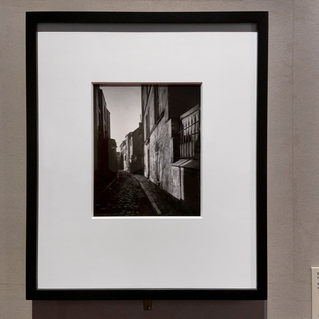 Eugène Atget (French, 1857-1927) 'Rue St. Rustique' March 1922 (installation view) Eugène Atget (French, 1857-1927) 'Rue St. Rustique' March 1922 (installation view)