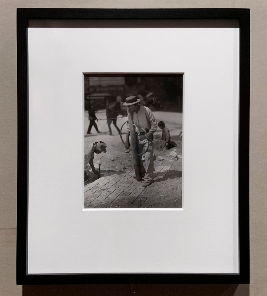 Eugène Atget (French, 1857-1927) 'Street Pavers' 1899-1900 (installation view) Eugène Atget (French, 1857-1927) 'Street Pavers' 1899-1900 (installation view)