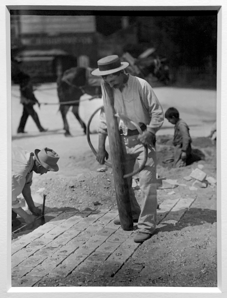 Eugène Atget (French, 1857-1927) 'Street Pavers' 1899-1900 (installation view) Eugène Atget (French, 1857-1927) 'Street Pavers' 1899-1900 (installation view)