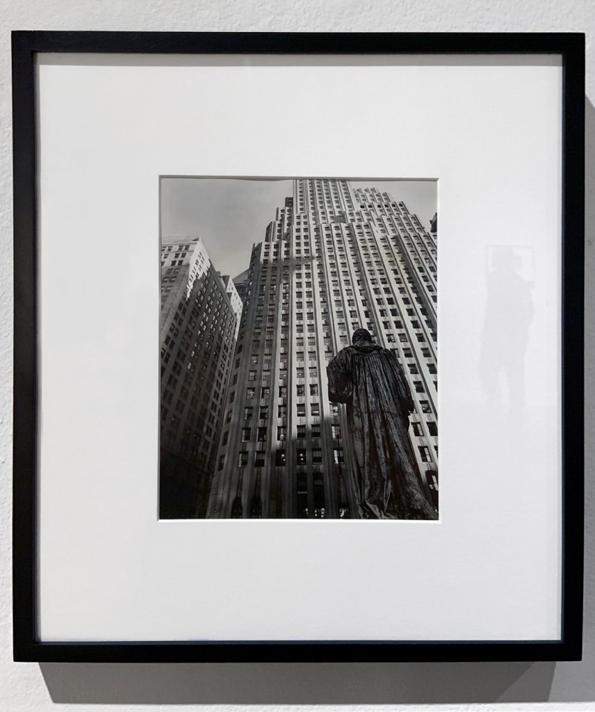 Berenice Abbott (American, 1898-1991) 'From Trinity Church Yard' March 1, 1938 (installation view) Berenice Abbott (American, 1898-1991) 'From Trinity Church Yard' March 1, 1938 (installation view)