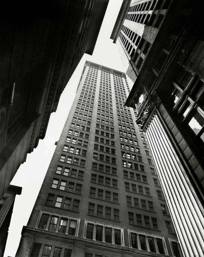 Berenice Abbott (American, 1898-1991) 'Canyon: Broadway and Exchange Place' July 16, 1936