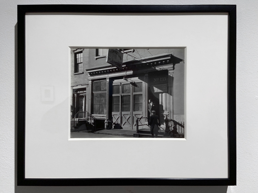 Berenice Abbott (American, 1898-1991) 'Provincetown Playhouse, 133 MacDougal Street, Manhattan' December 29, 1936 (installation view)