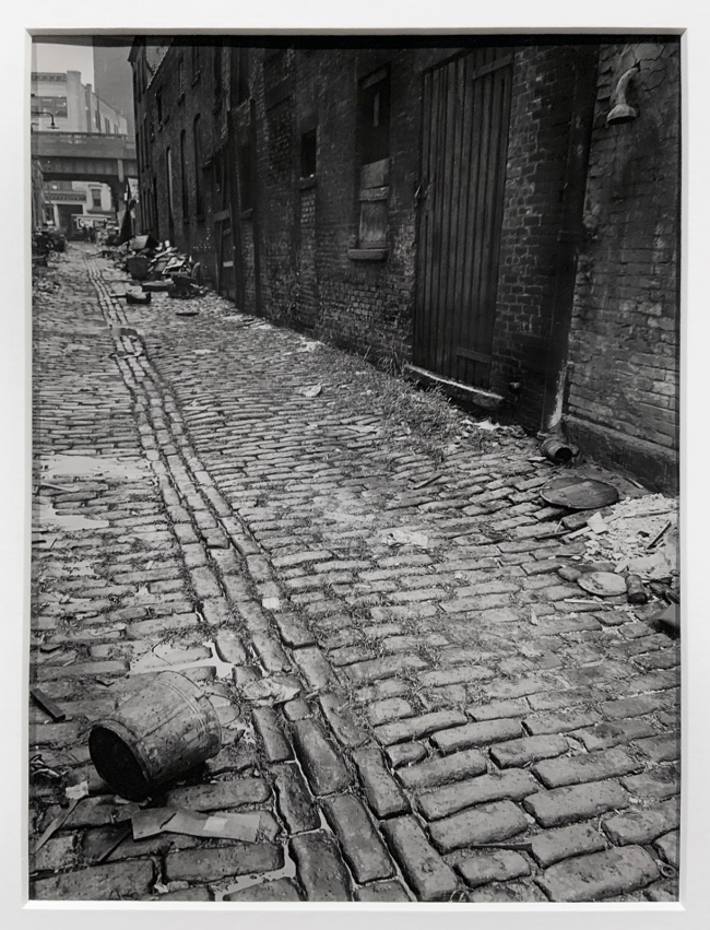 Berenice Abbott (American, 1898-1991) 'Charles Lane, between West and Washington Street' September 20, 1938 (installation view)