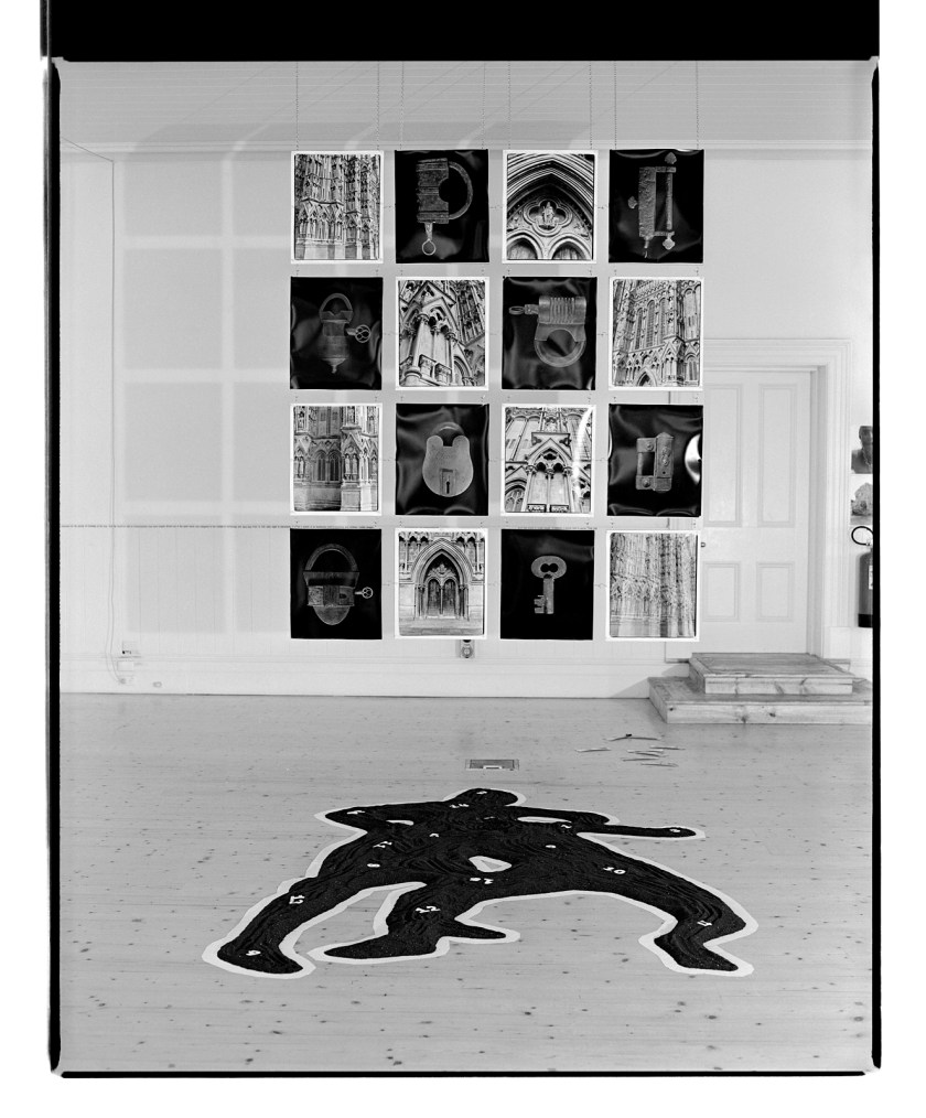 Marcus Bunyan (Australian, born England 1958) 'Installation of the Padlocks at the exhibition ‘The Cleft in Words, The Words as Flesh’ at Stop 22 Gallery, Melbourne, 1996'
