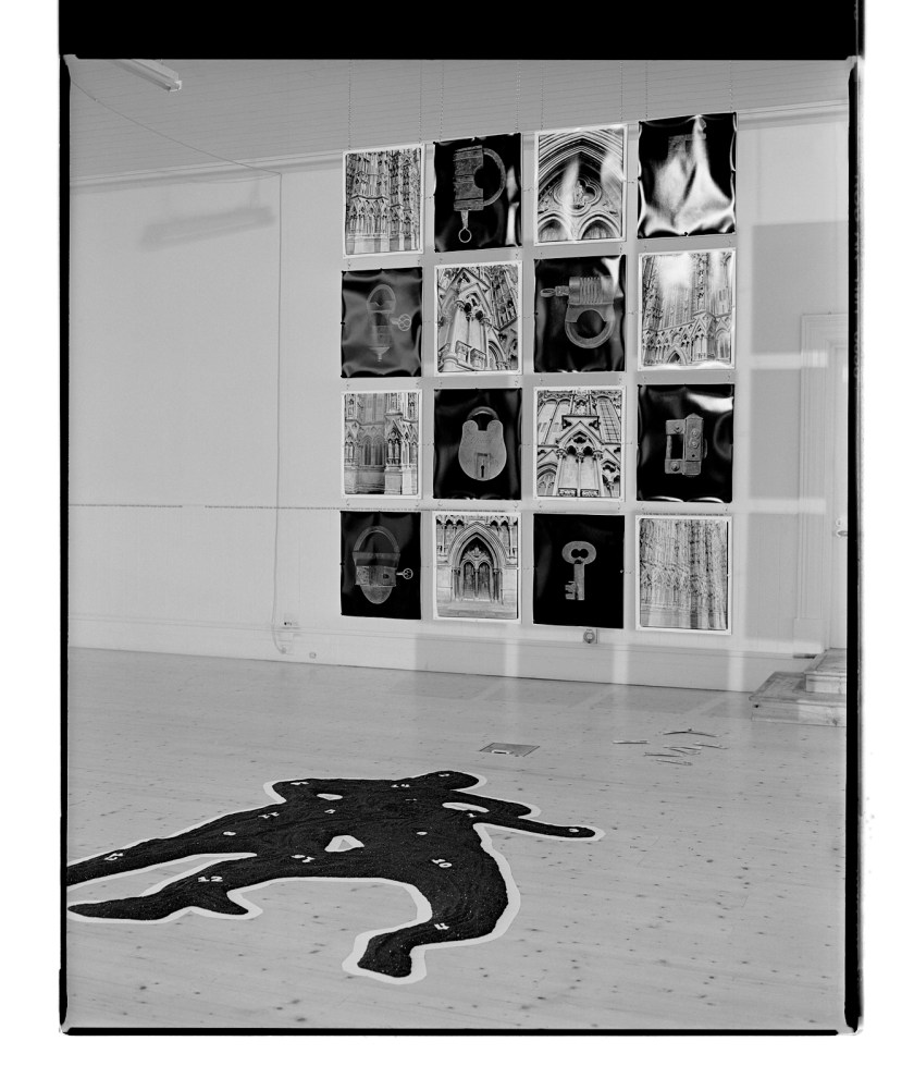 Marcus Bunyan (Australian, born England 1958) 'Installation of the Padlocks at the exhibition ‘The Cleft in Words, The Words as Flesh’ at Stop 22 Gallery, Melbourne, 1996'