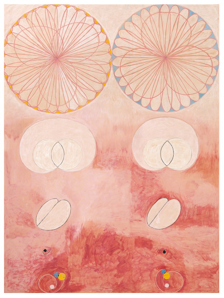 Hilma af Klint (Swedish, 1862-1944) 'De tio största, nr 9, Ålderdomen, grupp IV' 1907