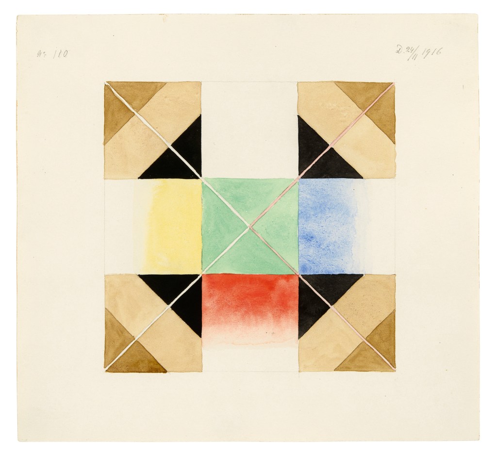 Hilma af Klint (Swedish, 1862-1944) 'Parsifal Grupp III, No. 110' 1916