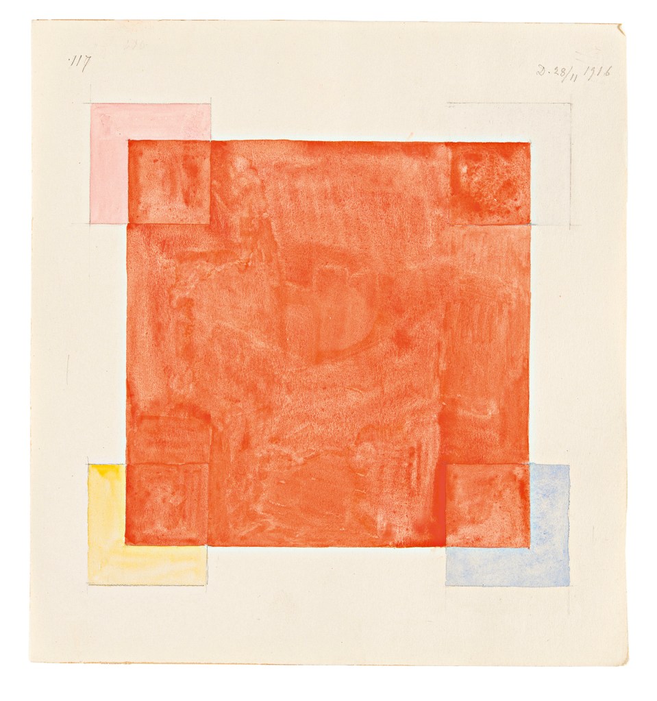 Hilma af Klint (Swedish, 1862-1944) 'Parsifal Grupp III, No. 117' 1916