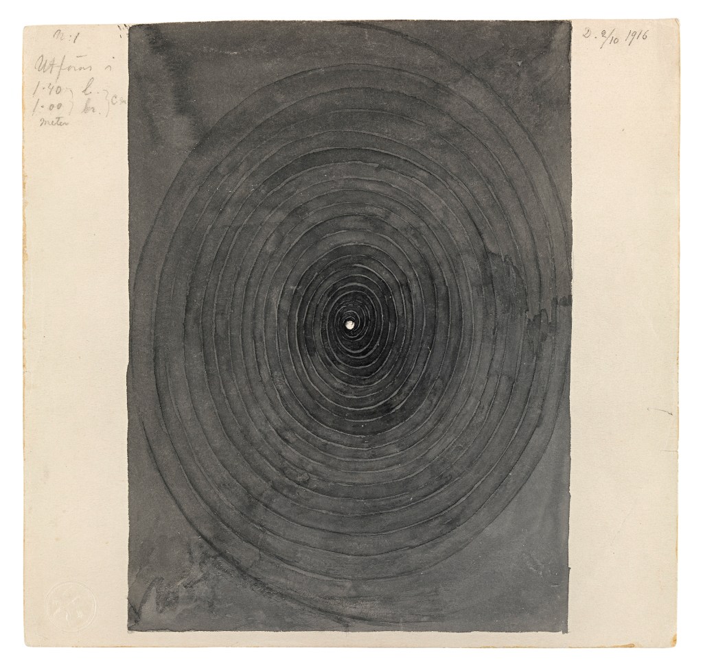 Hilma af Klint (Swedish, 1862-1944) 'Parsifal Grupp I, No. 1' 1916