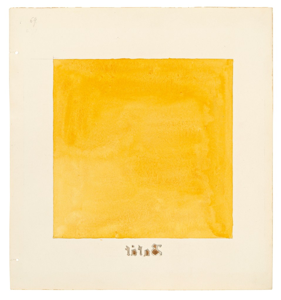 Hilma af Klint (Swedish, 1862-1944) 'Parsifal Grupp II, No. 69' 1916