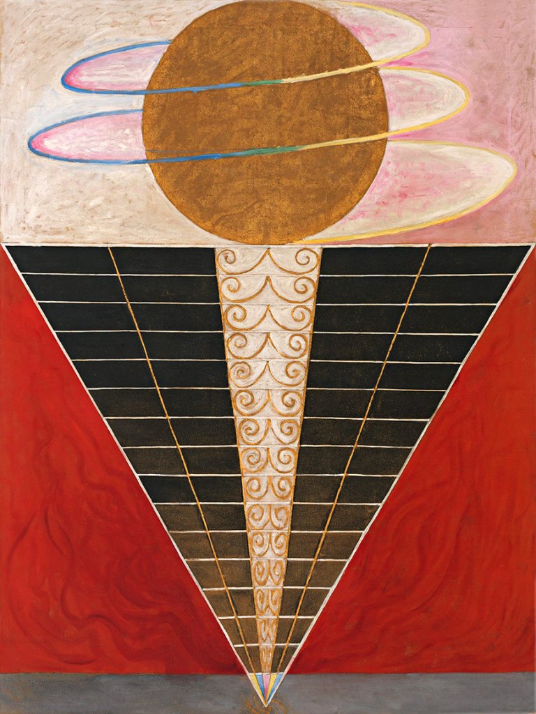 Hilma af Klint (Swedish, 1862-1944) 'Altarpiece Group X, No. 2' 1915