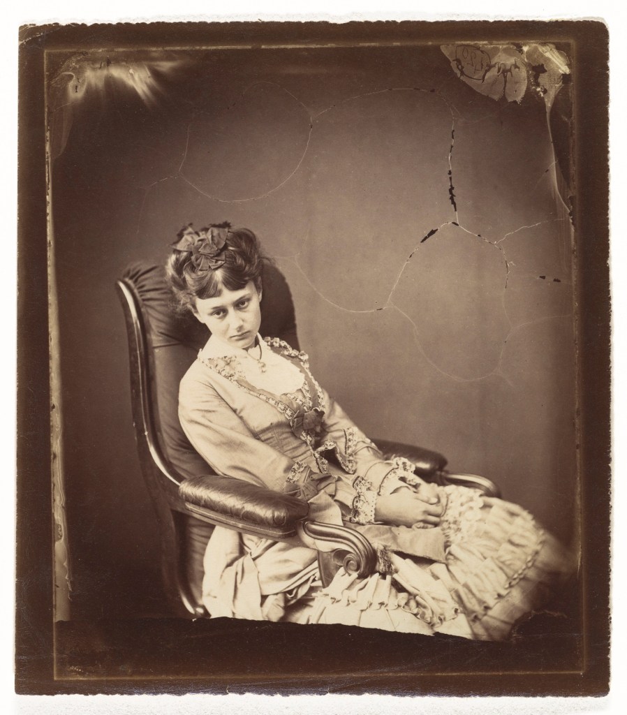 Lewis Carroll (British, Daresbury, Cheshire 1832 - 1898 Guildford) '[Alice Liddell]' June 25, 1870 from the exhibition '2020 Vision: Photographs, 1840s-1860s' at the Metropolitan Museum of Art, New York, Dec 2019 - Dec 2020
