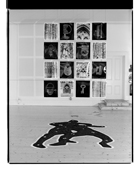 Installation of the Padlocks at the exhibition ‘The Cleft in Words, The Words as Flesh’ at Stop 22 Gallery, Melbourne, 1996