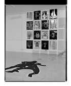 Installation of the Padlocks at the exhibition ‘The Cleft in Words, The Words as Flesh’ at Stop 22 Gallery, Melbourne, 1996