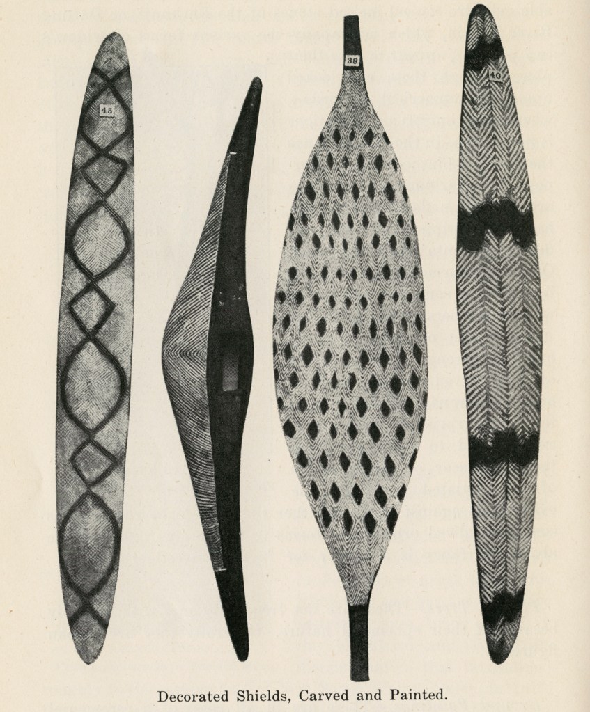 Decorated Shields, Carved and Painted