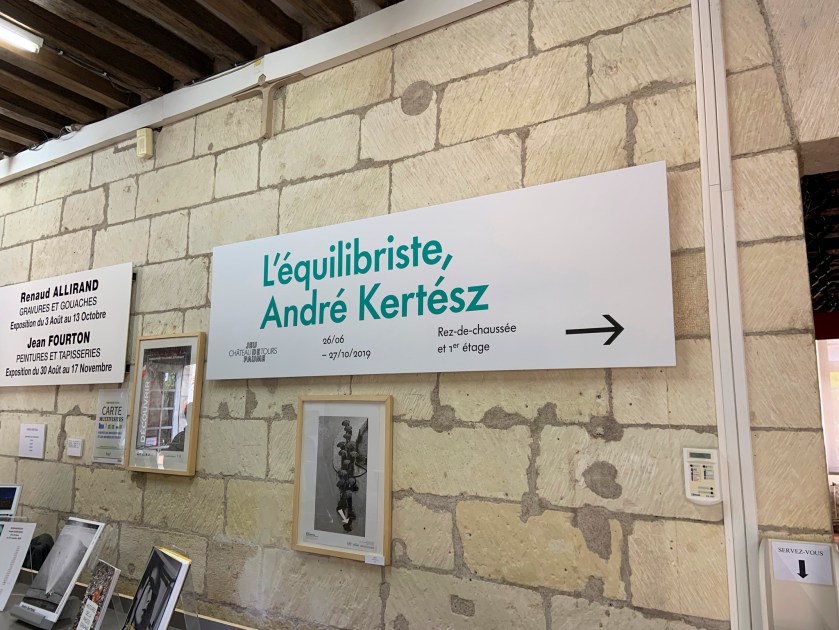 Entrance to the exhibition 'L'equilibriste, André Kertész' at Jeu de Paume, Château de Tours
