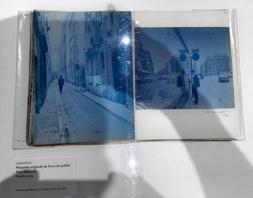 André Kertész (Hungarian, 1894-1985) 'Maquette originale du livre non publié Paris Automne' December 1963 (installation view)