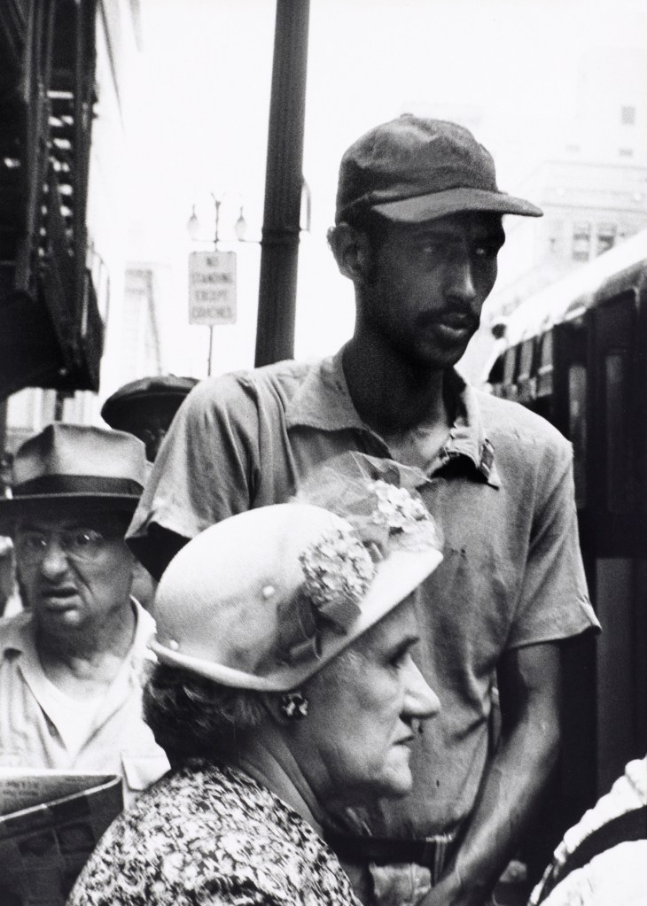 Robert Frank (Swiss, 1924-2019) 'Bus-Stop, Detroit' 1955
