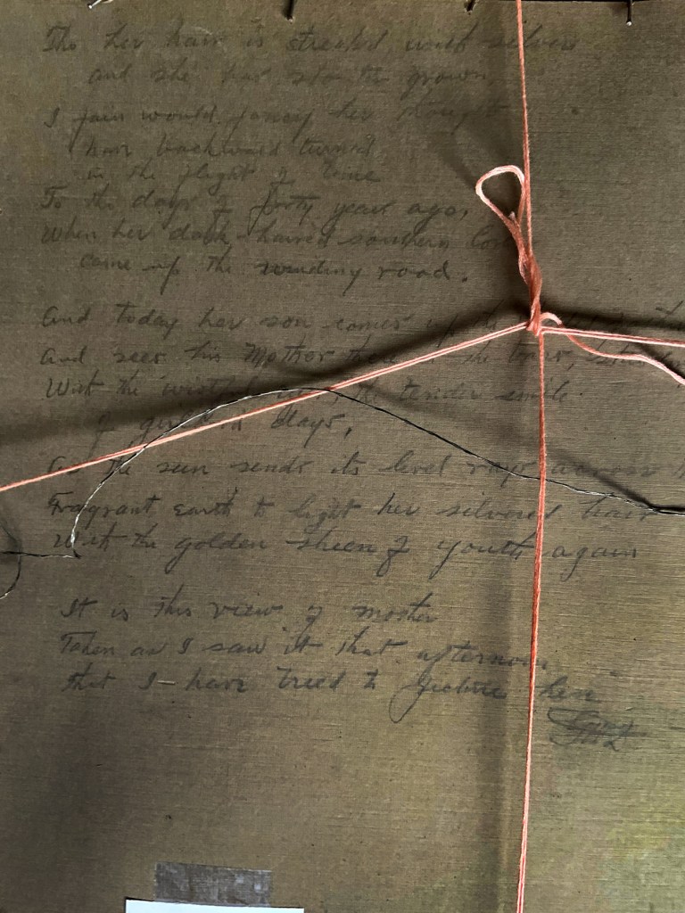 George Wadsworth Davis (American) 'Francis Wadsworth Davis, Hiram, Maine' Nd (verso detail)