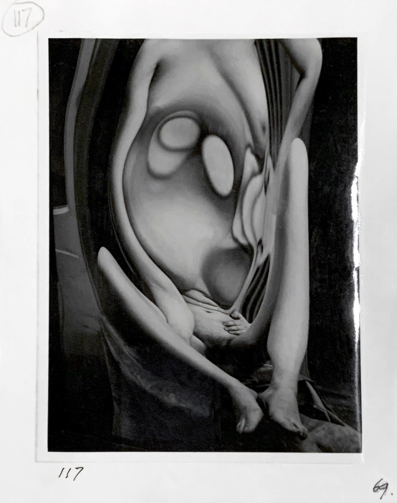 André Kertész (Hungarian, 1894-1985) 'Original plates of the model of the book 'Distortions'' 1975-1976 (installation view)