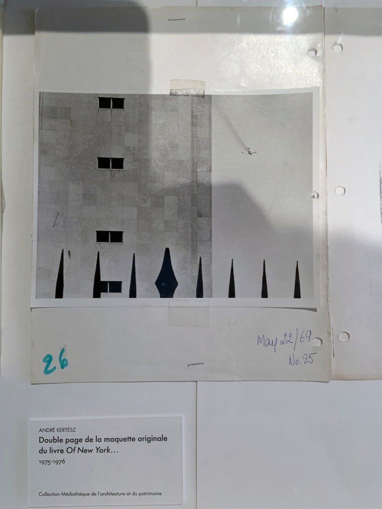 André Kertész (Hungarian, 1894-1985) 'Of New York…' New York, Alfred A. Knopf, 1976 (installation view)